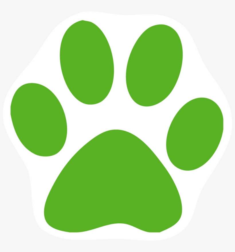 Custom Cat Paw Car Magnets - Cat Paw Print Green, transparent png download
