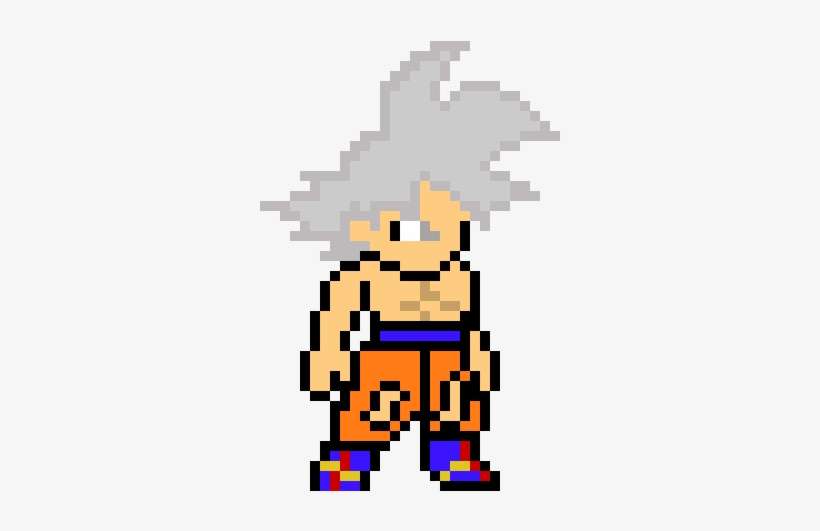Download 8bit Goku Mastered Ultra Instinct - Ultra Instinct Pixel Art ...