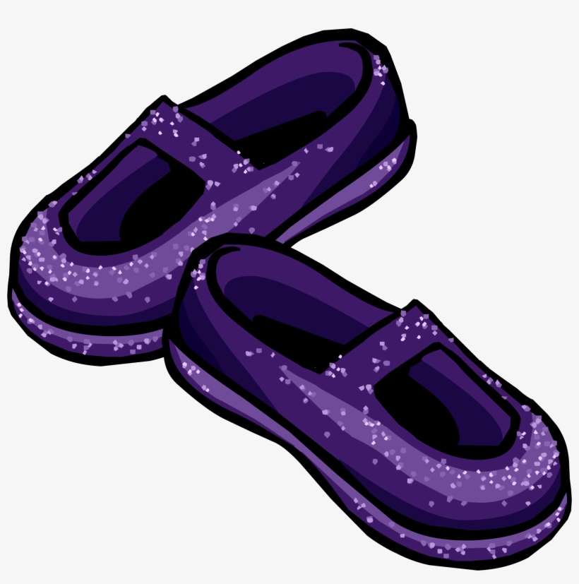 Stardust Slippers - Png - Club Penguin Purple Shoes, transparent png download