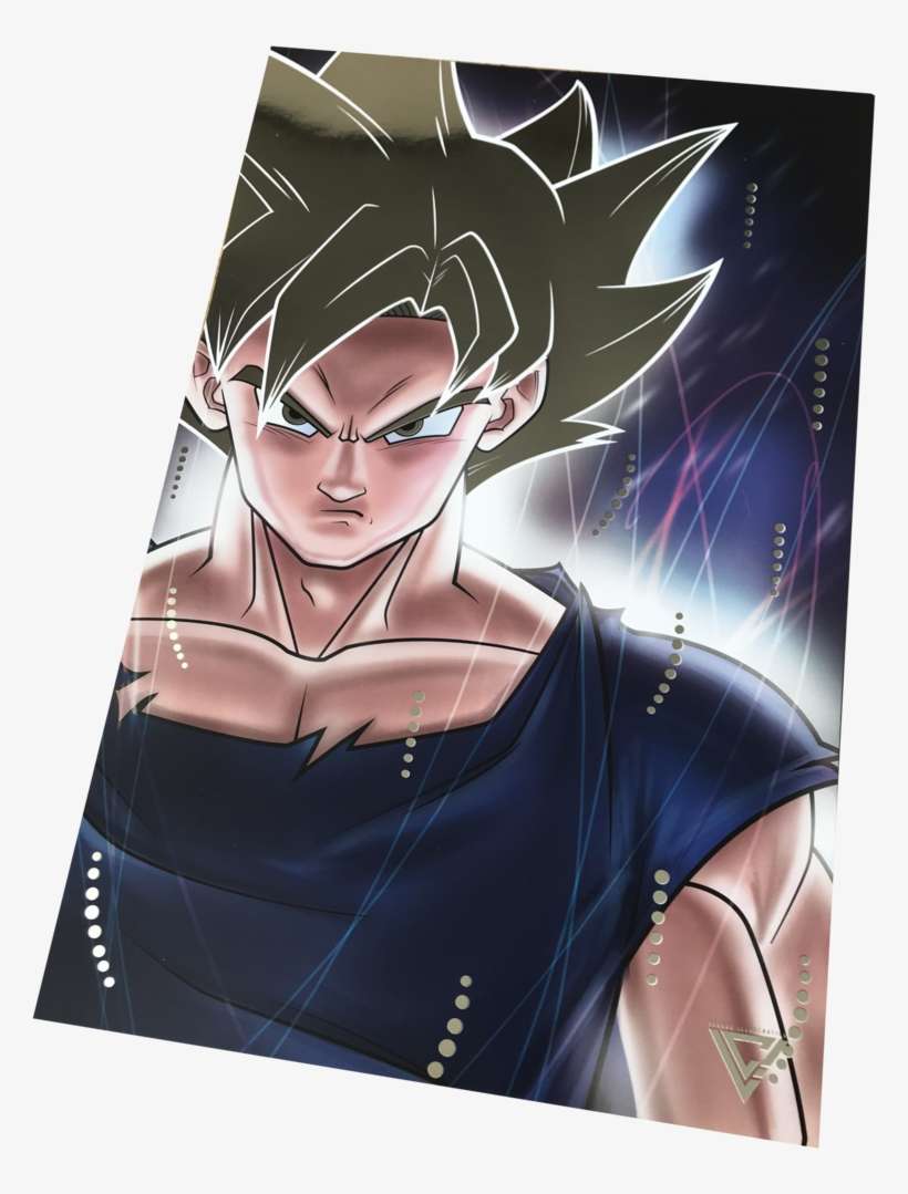 Goku Ultra Instinct Premium Silver Foil Poster - Goku, transparent png download
