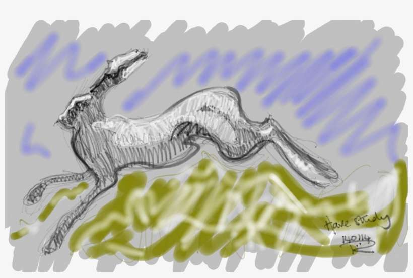 Clipart Royalty Free Download Another Hare Drawn Sketchbooks - Drawing, transparent png download