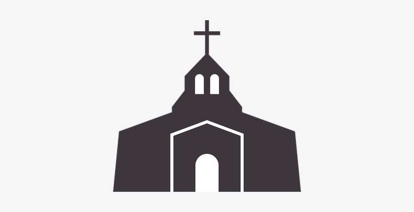 Church, Silhouette, Cross, Architecture - Church Silhouette, transparent png download