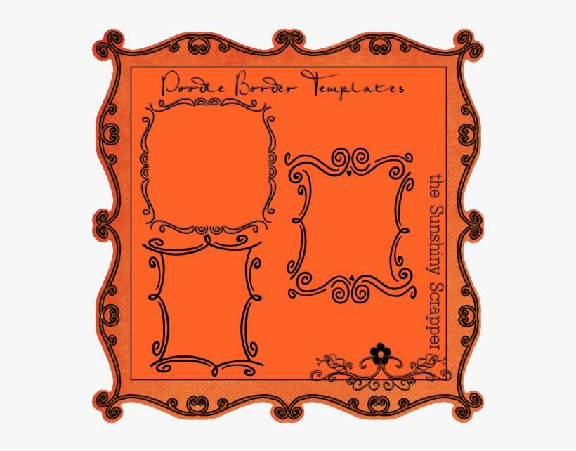 Cu Doodle Border Templates-$5 - Border Design Templates, transparent png download