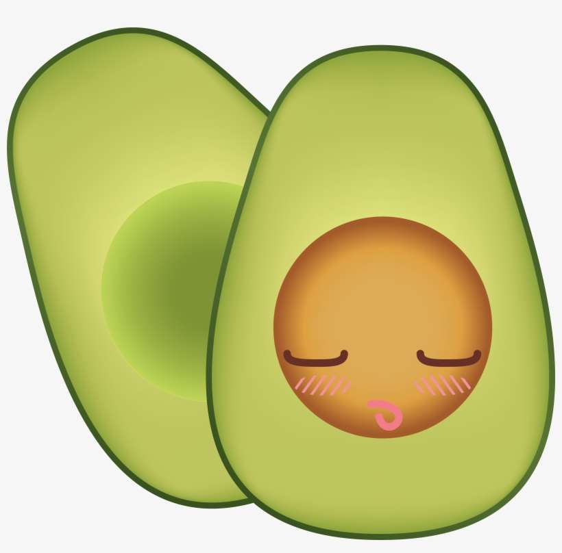 Blushing Avocado Figuros Design - Avocado, transparent png download