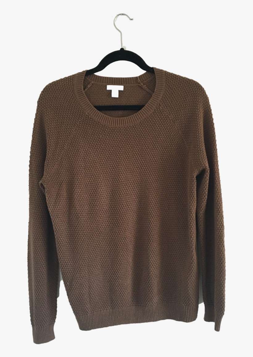 Brown Sweater - Sweater, transparent png download