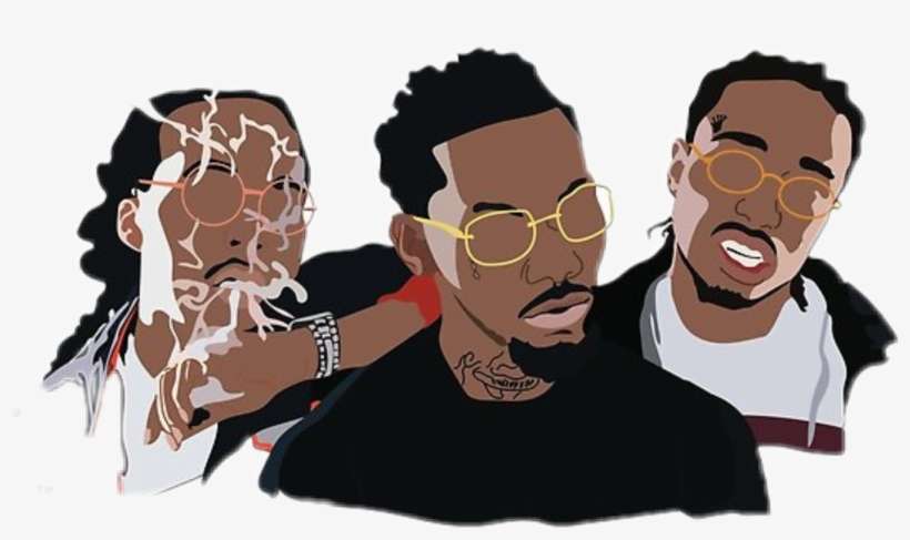 Picture Badnboujee Atl Sticker By Liz Report Abuse - Migos Cartoon, transparent png download