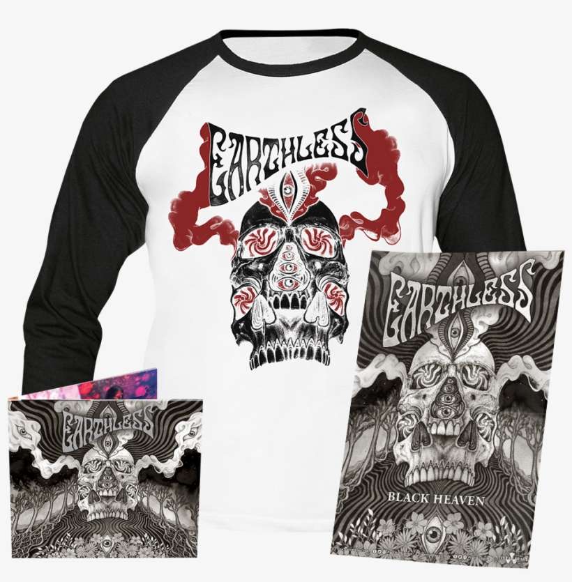 Black Heaven Baseball Shirt Cd-digi Poster - Black Heaven Earthless T Shirt, transparent png download