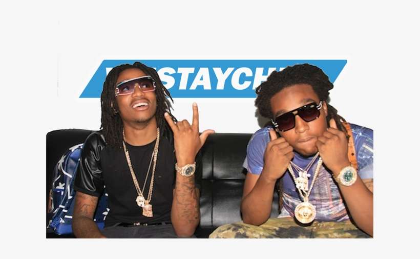 Migos Drop New Music Today With 'ran Up The Money' - Mens Round Medallion Pinky Ring Bling Head Chain Round, transparent png download