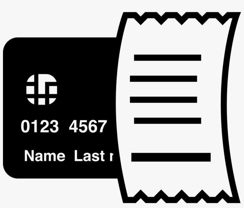 Credit Card And Purchase Receipt Comments - Icono Recibo Png, transparent png download