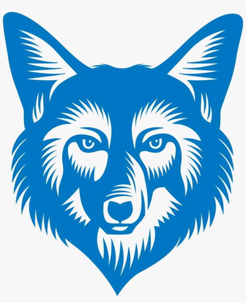 Gwcs Coyote Dkblue300 - Wolf, transparent png download