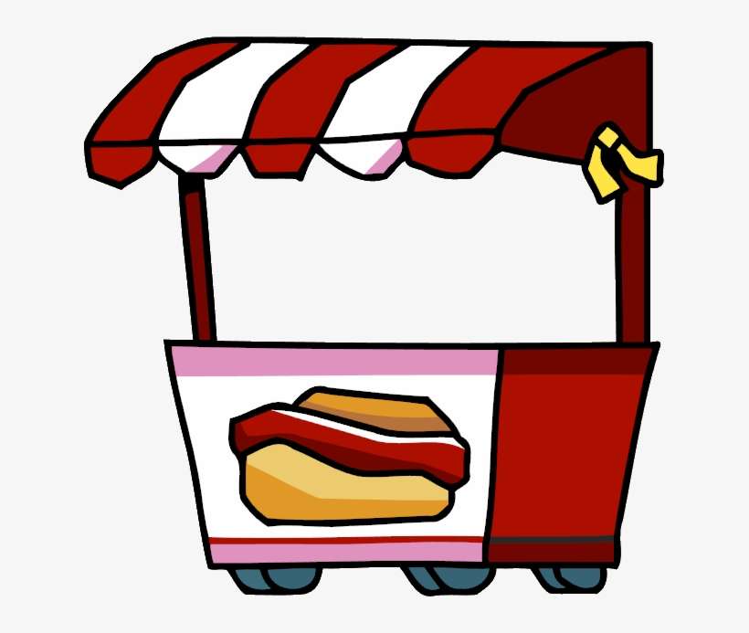 Hot Dog Cart Chili Dog Hot Dog Stand Clip Art - Hot Dog Stand Clip Art, transparent png download