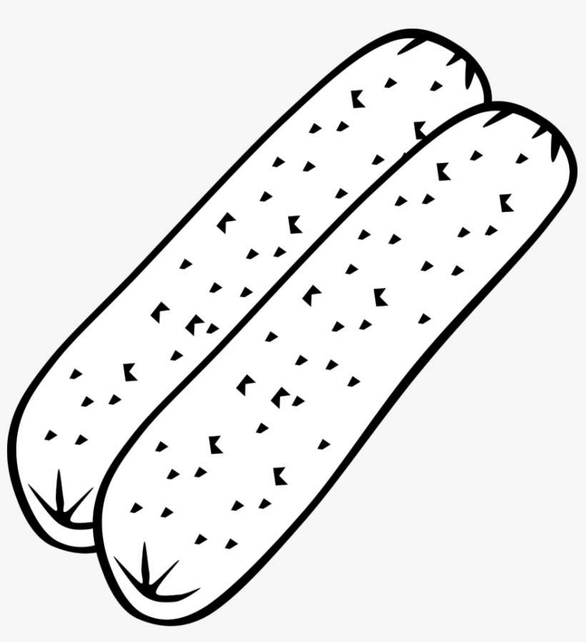 All Photo Png Clipart - Sausages Cartoon Black And White, transparent png download