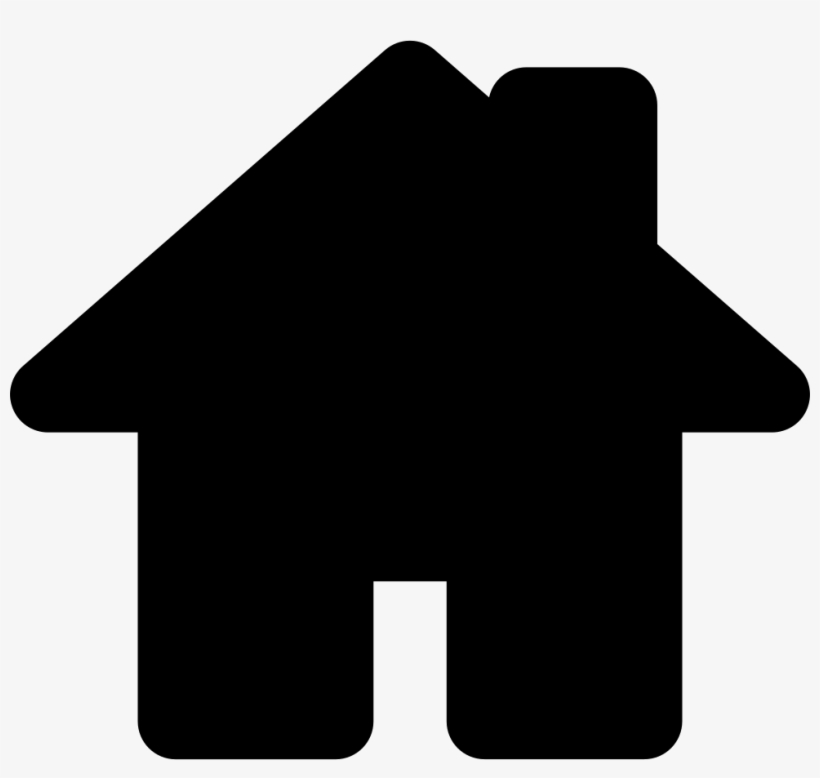 House Black Shape For Home Interface Symbol Comments - Home Symbol, transparent png download