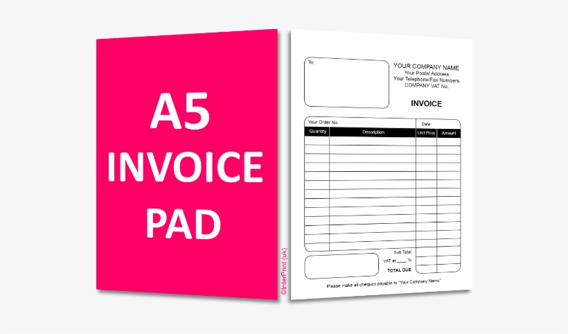 A5 Invoice Pad - Claires Co Uk Celebrate Parties, transparent png download