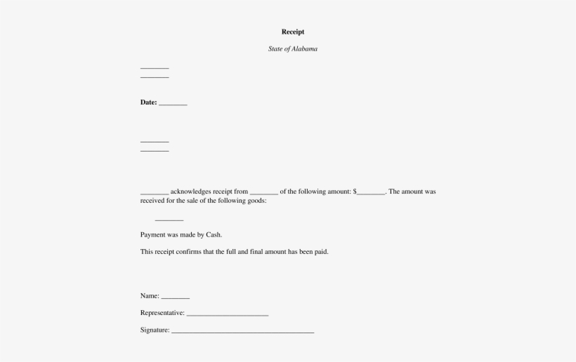 General Receipt - Legal Receipt, transparent png download