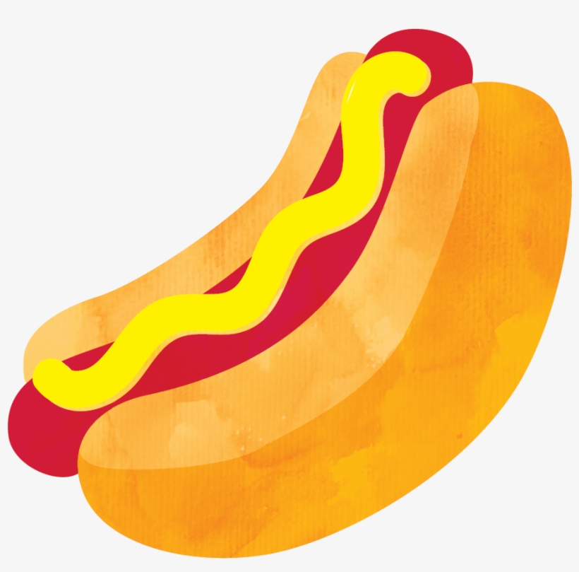 Hotdog Clipart Hamburger Hotdog - Hot Dog, transparent png download