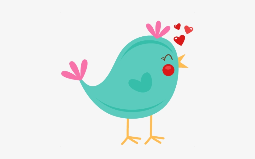 Png Royalty Free Library Cute Birds Clipart - Valentine Bird, transparent png download