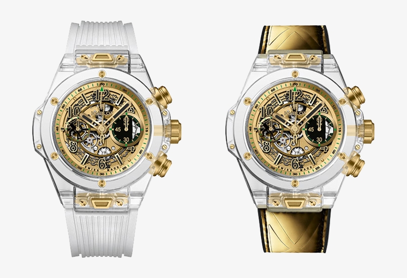 Hublot Big Bang Unico Sapphire And Yellow Gold Channel - Hublot Big Bang Unico 45mm 411.jx.1170.rx, transparent png download