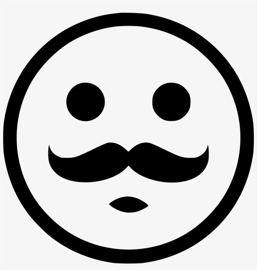 Gentleman Mustache Smile Smiley Comments - Smile Mustache, transparent png download