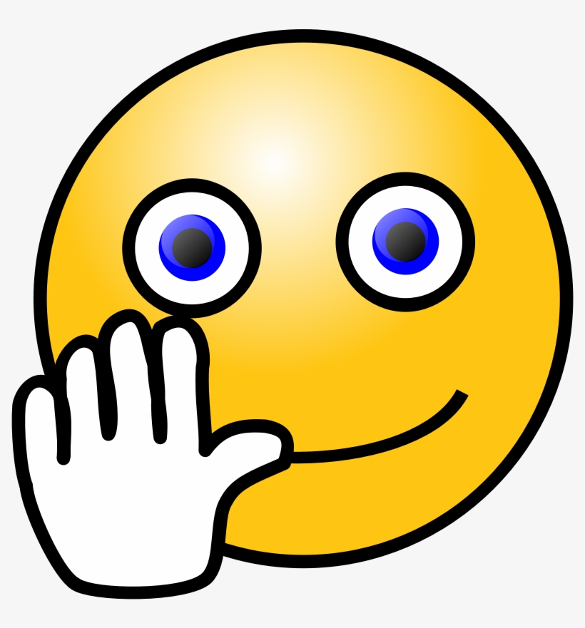 How To Set Use Bye Wave Smiley Svg Vector, transparent png download