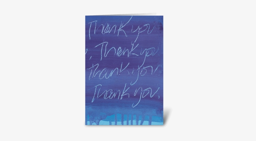 Thank You Painting - Greeting Card, transparent png download