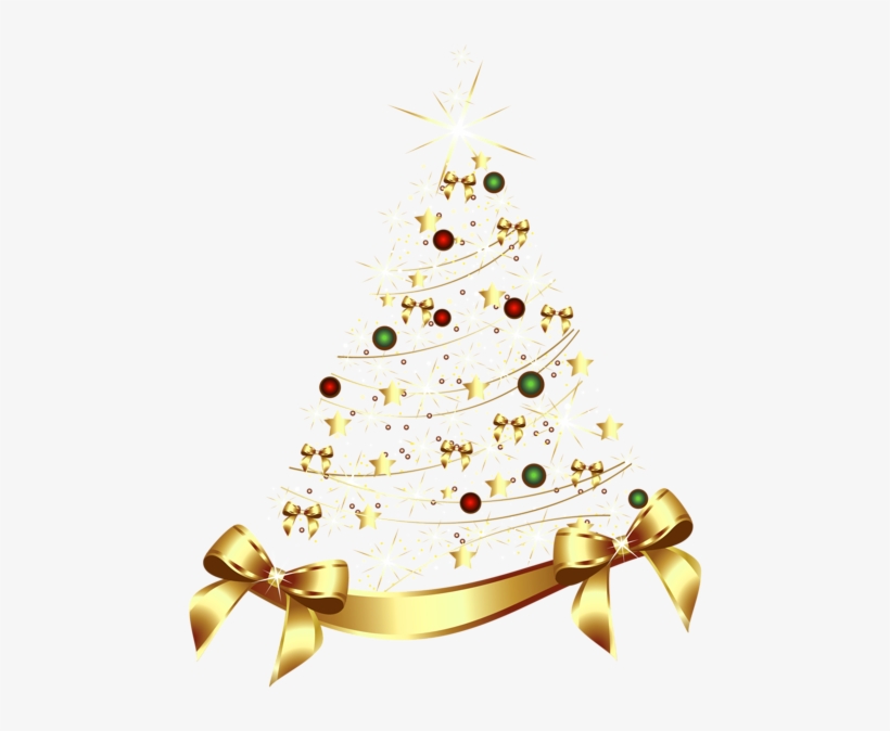 Gold Christmas Tree, Christmas Home, Christmas Ornaments, - Gold Christmas Tree Png, transparent png download