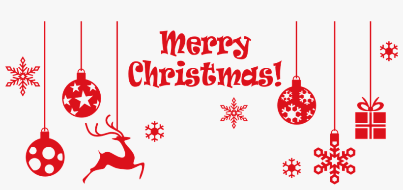 Merry Christmas Red Text Png, transparent png download