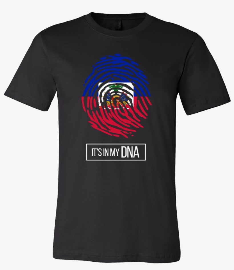 Haiti Haitian Pride Flag Fingerprint Country T-shirt - Welshly Arms T Shirt, transparent png download
