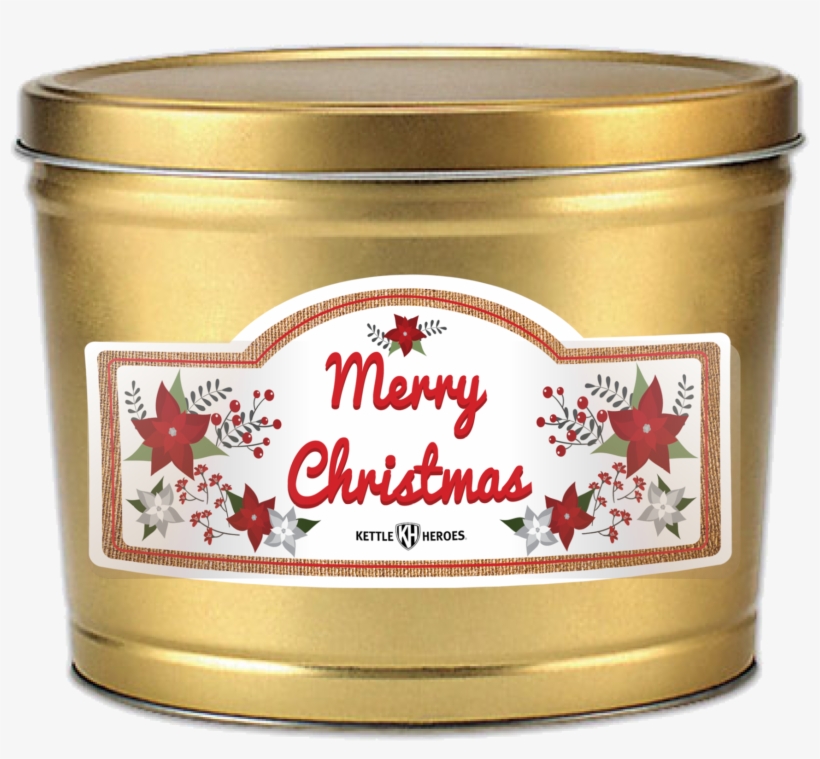 Popcorn Gift Tin - Christmas Day, transparent png download