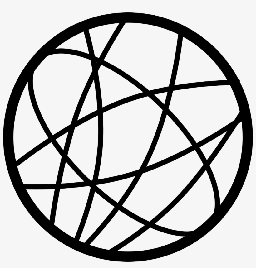 Circle With Irregular Grid Lines Comments - Circle With Lines, transparent png download