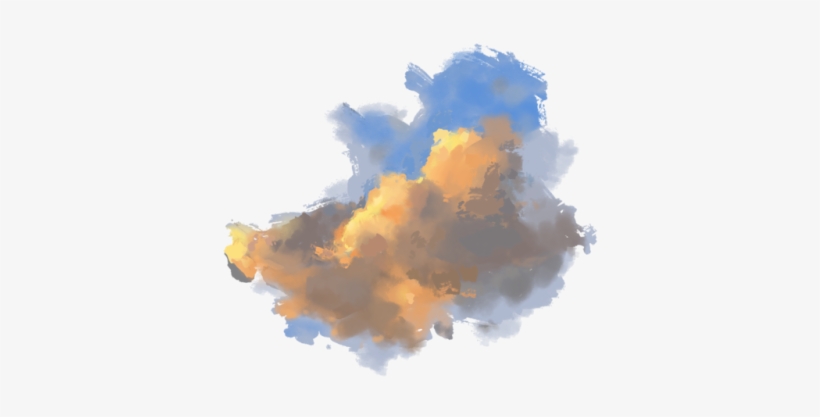 When You Put This On A Black T-shirt It Kinda Looks - Watercolor Paint, transparent png download