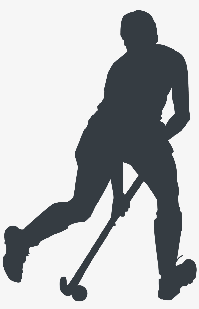 Athlete Silhouette - Field Hockey, transparent png download