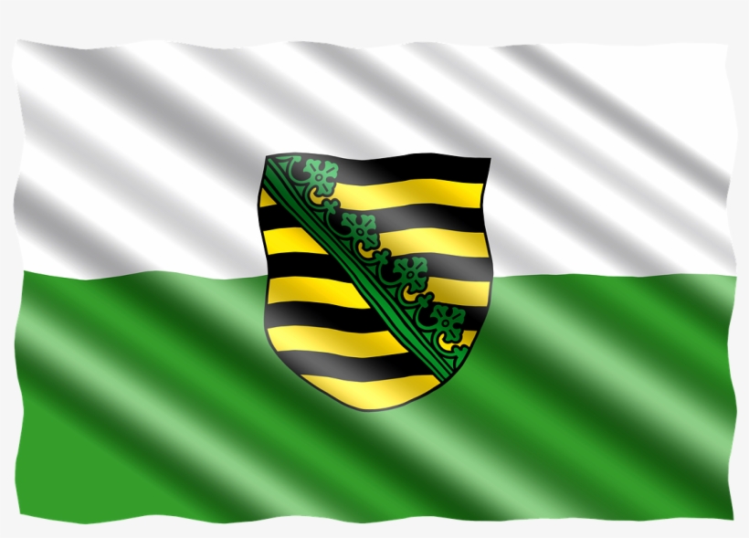 Germany Flag Regions - Saxony, transparent png download