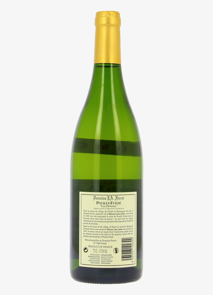 Domaine Ferret, Les Perrières 2016 - Glass Bottle, transparent png download