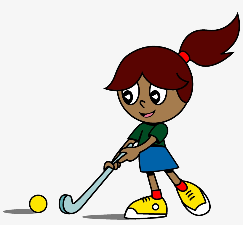 Clip Art Black And White Library Home Hookin - Girl Playing Hockey Png, transparent png download