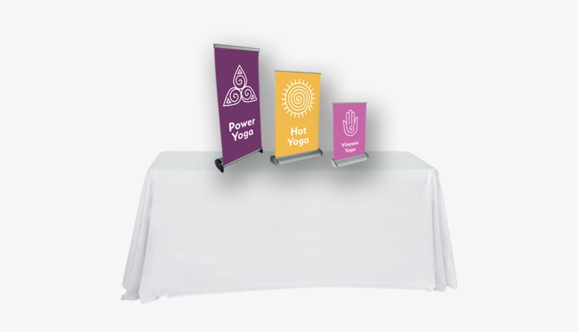Tabletop Retractable Banner Stands - Printing, transparent png download
