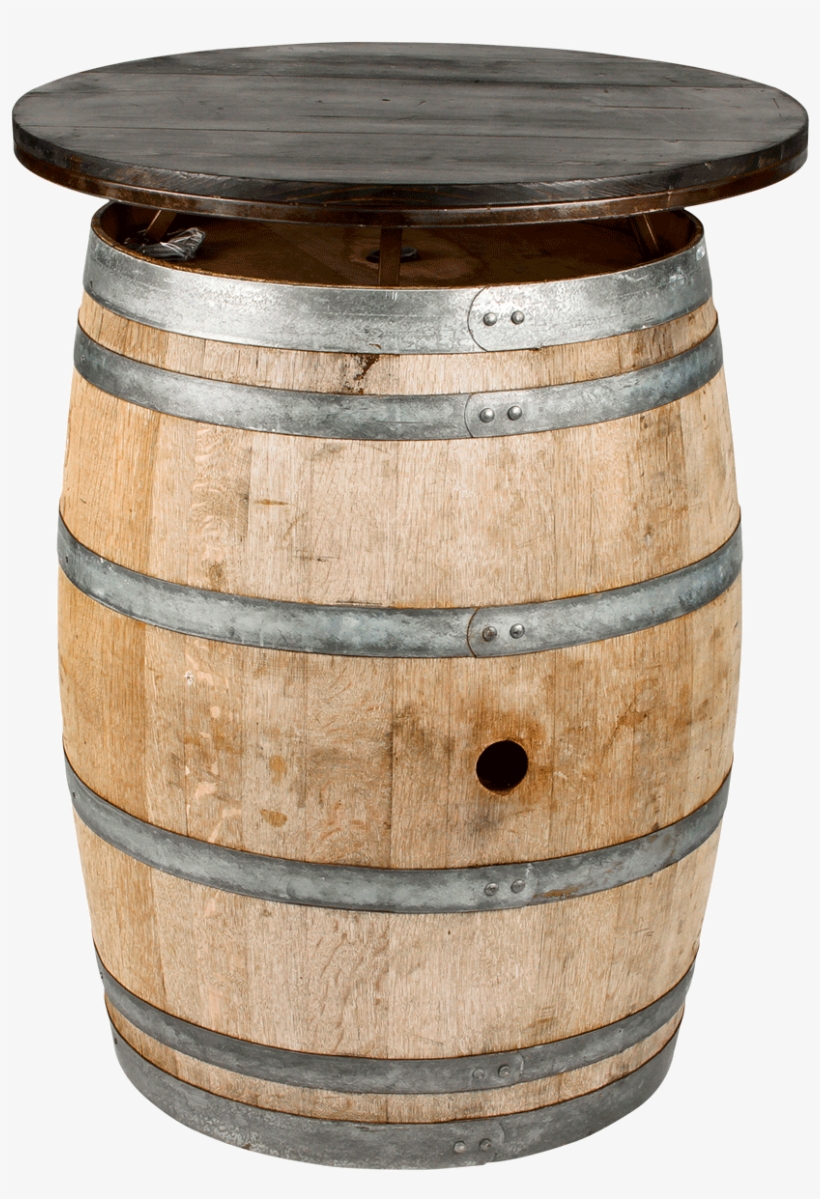 Wine Barrel Table Top - Wine Barrel Table Png, transparent png download