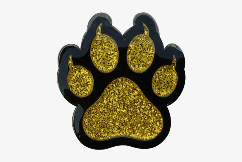 Cat Paw Print Gold Ball Marker & Hat Clip - Readygolf - Cat Paw Print Gold Ball Marker, transparent png download