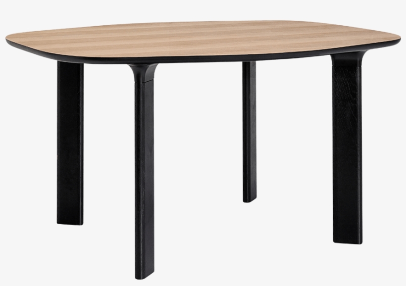 Walnut Veneer Table Top, Black Underside, Black Lacquered - Fritz Hansen - Analog Table Black / Walnut, transparent png download
