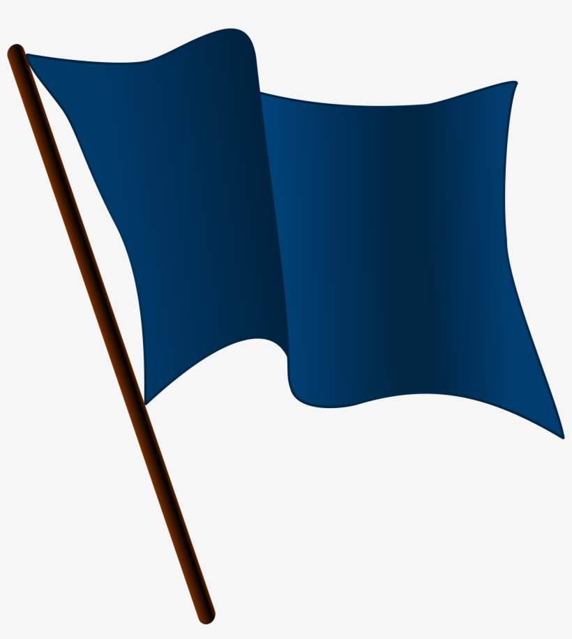 Graphic Library Library File Darkblue Flag Waving Wikimedia - Blue Flag Png, transparent png download
