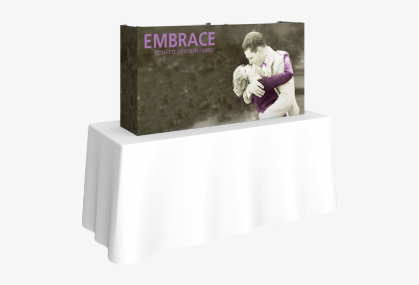 Embrace 5ft Tabletop Push-fit Tension Fabric Display - Embrace Push Fit Graphic, transparent png download