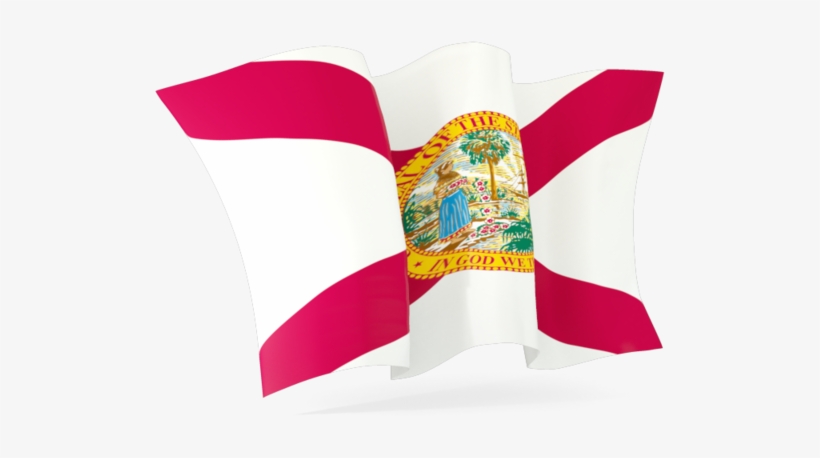 Illustration Of Flag Of<br /> Florida - Waving Florida Flag Png, transparent png download