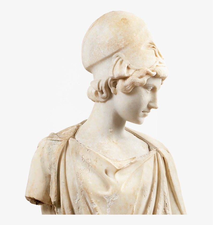 Athena Of Myron, From Rome, Lucullus' Gardens, Augustan - Athena Statue Png, transparent png download