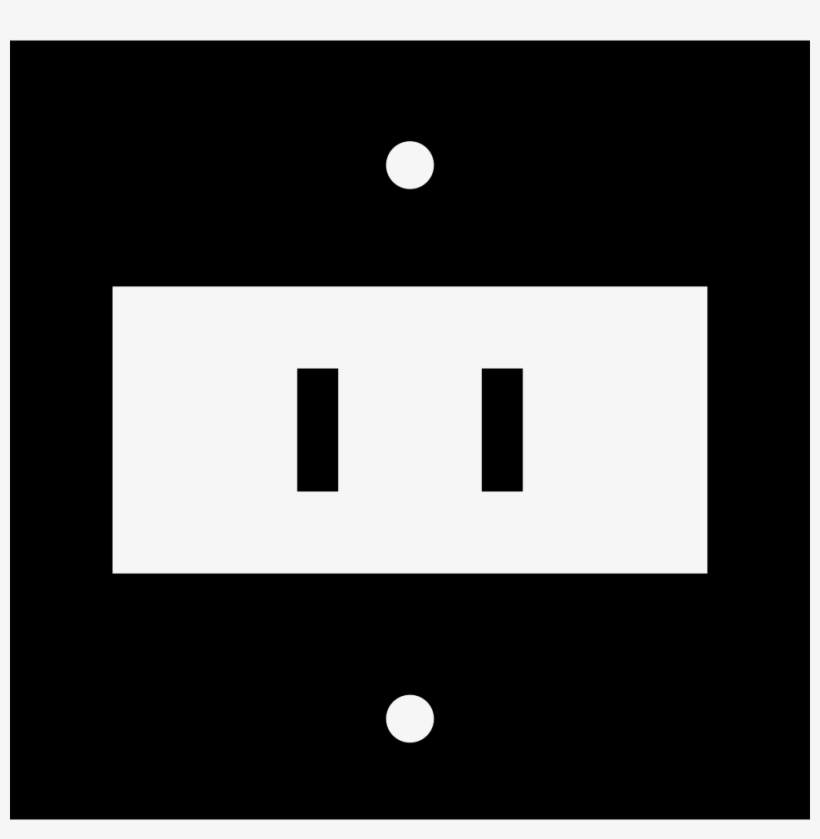Electric Socket Of Two Straight Lines Holes Comments - Circle, transparent png download