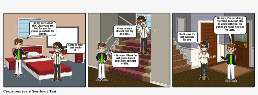 Refusing To Smoke - Cartoon, transparent png download