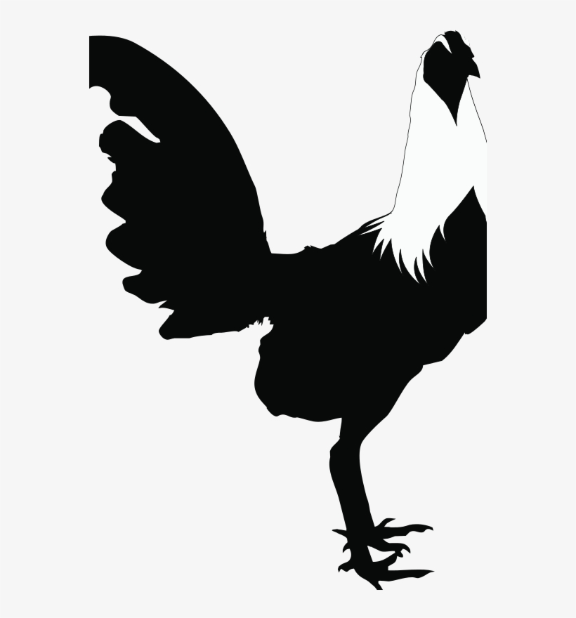 Chicken Free Duck Free Rooster Black&amp - Imagenes De Gallos Silueta, transparent png download