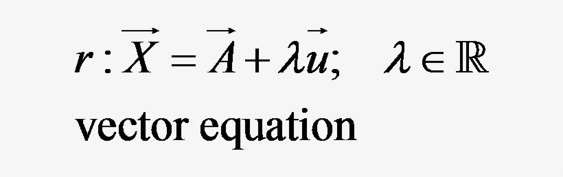 And A Direction Vector, U , Of A Straight Line R, Then - Chemical Equation, transparent png download