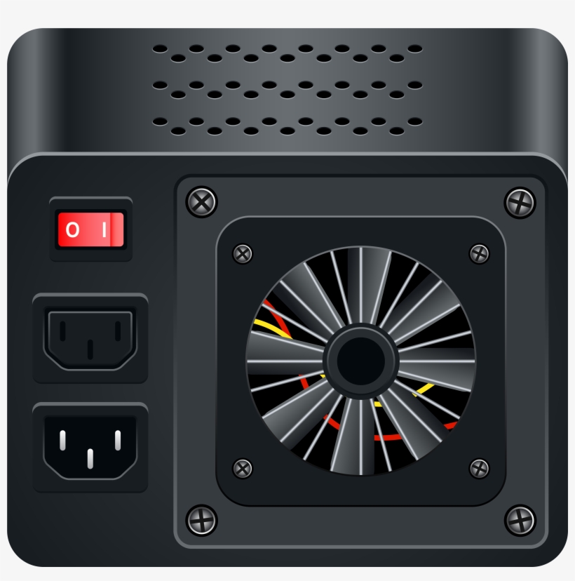 Special Black Power Supply Computer Png Clipart - Computer, transparent png download