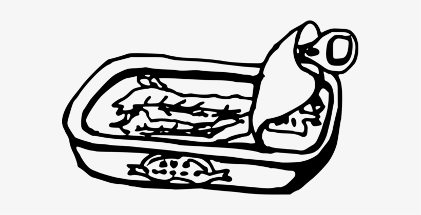 Anchovy Black And White Computer Icons Seafood Drawing - Anchovy Clip Art, transparent png download