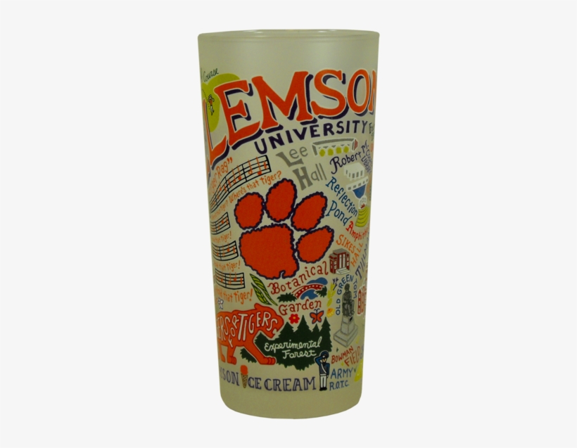 Landmarks Of Clemson Frosted Glass - Clemson University Collegiate Glass, transparent png download